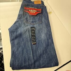 Ralph Lauren Chaps Classic Fit Denim Vintage Jeans Men Size 36x34 Casual NWT